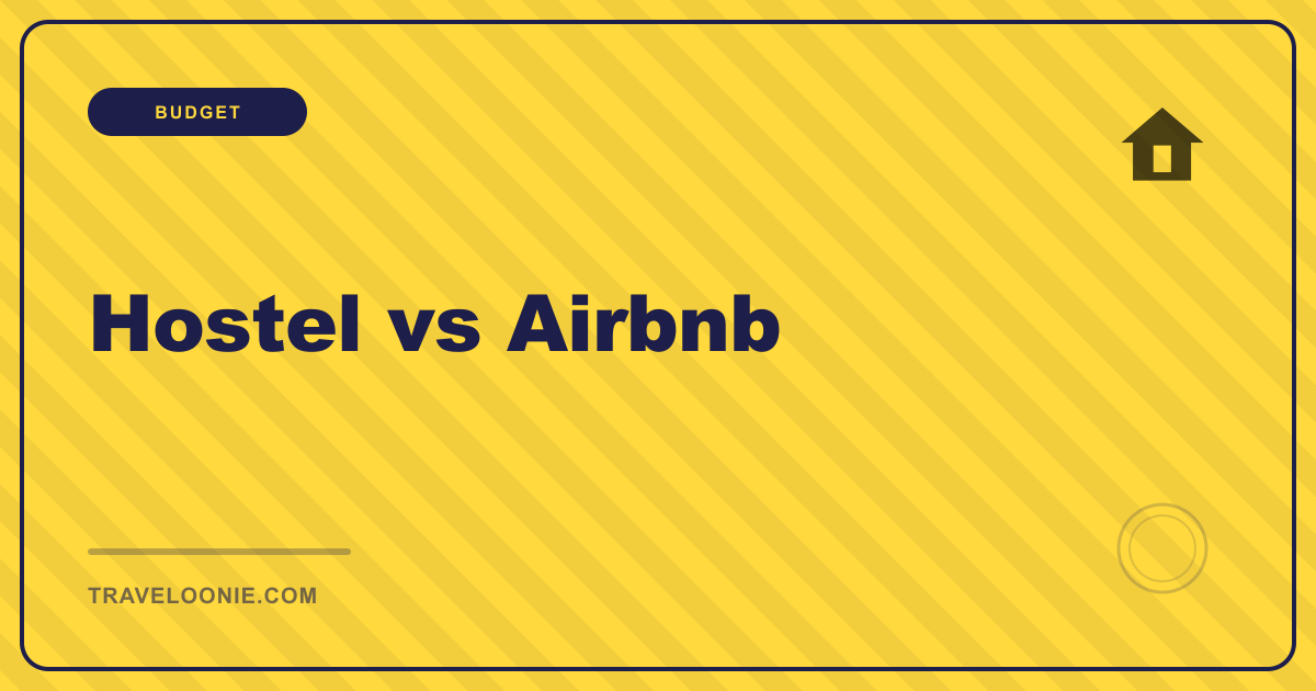 An honest, data-backed comparison of hostels and Airbnbs for student travelers — costs, social life, safety, and when each one actually makes sense.